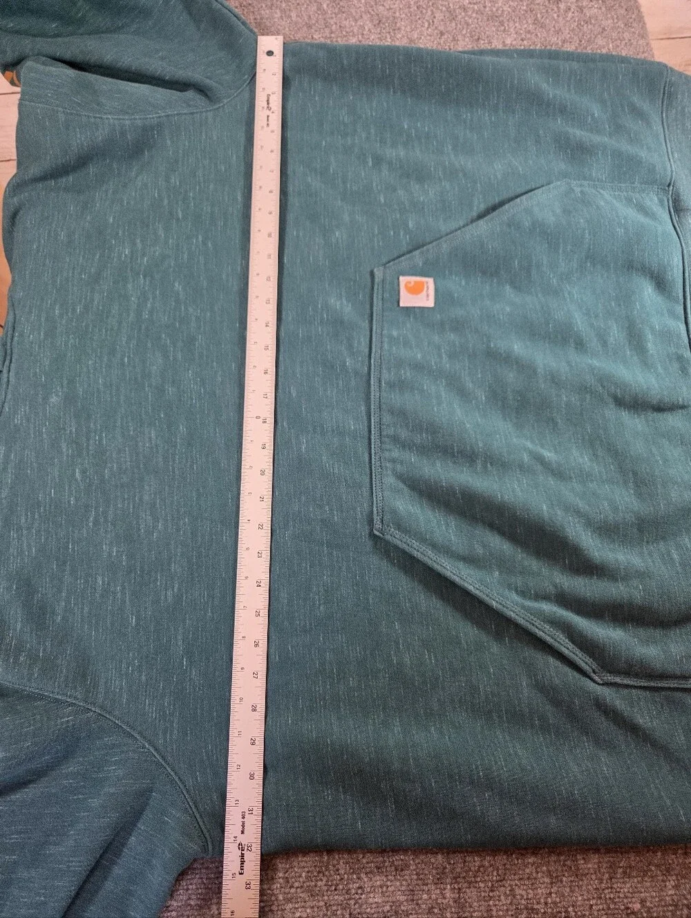 Carhartt Men’s 4XL Loose Fit Hoodie Teal Green Pullover Sweatshirt K288 H67